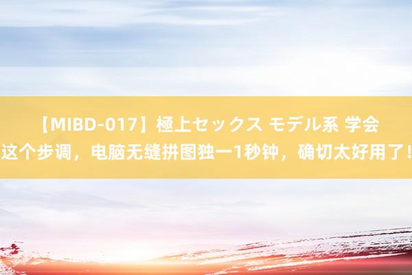 【MIBD-017】極上セックス モデル系 学会这个步调，电脑无缝拼图独一1秒钟，确切太好用了！