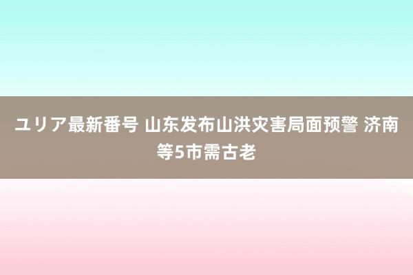 ユリア最新番号 山东发布山洪灾害局面预警 济南等5市需古老